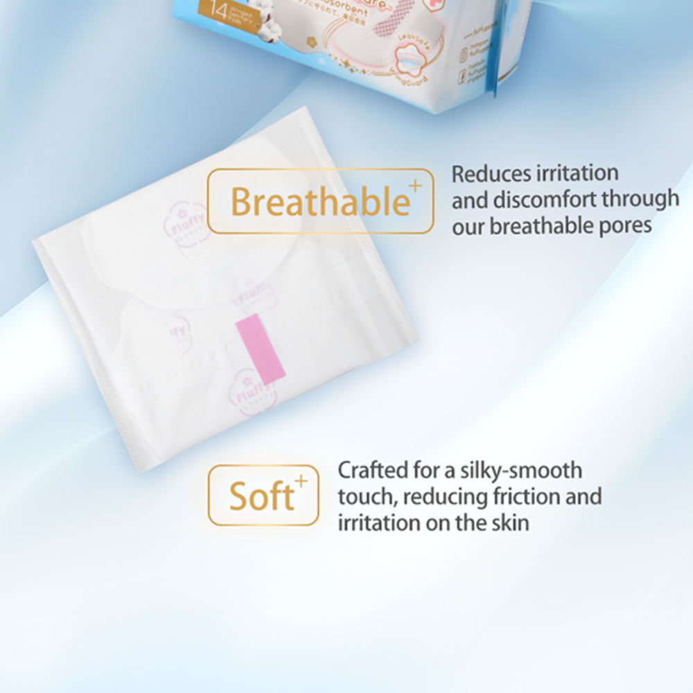 Fluffy Ultra Care Sanitary Pads Day Use 250mm 14pcs