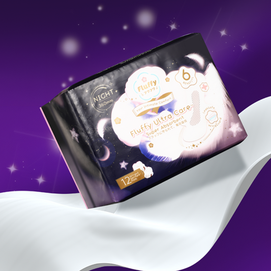 Fluffy Ultra Care Sanitary Pads Night Use 360mm 12pcs