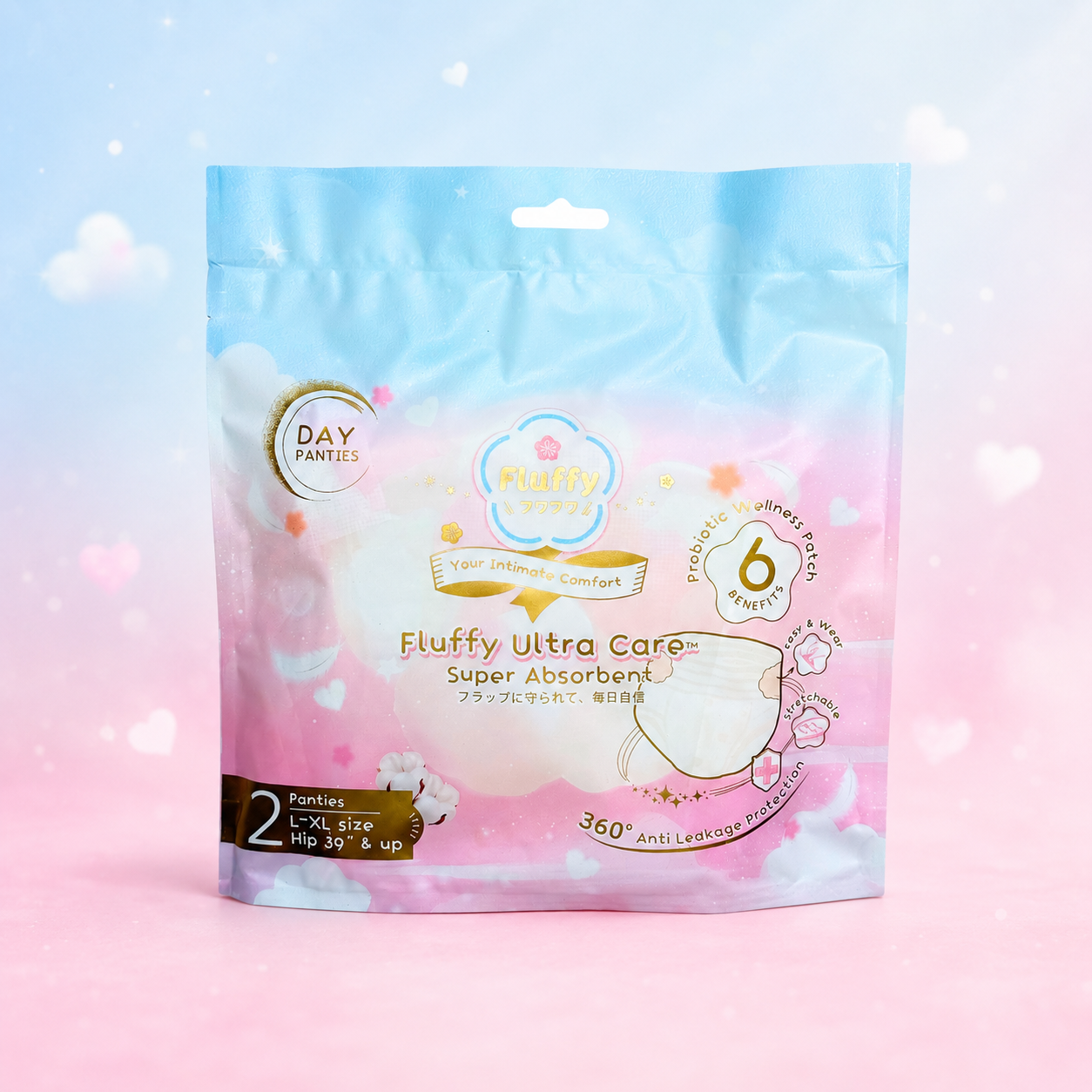 Ultra Care Probiotic Day Panties - Fluffy