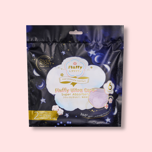 Fluffy Ultra Care Overnight Panties M-L 2 pcs