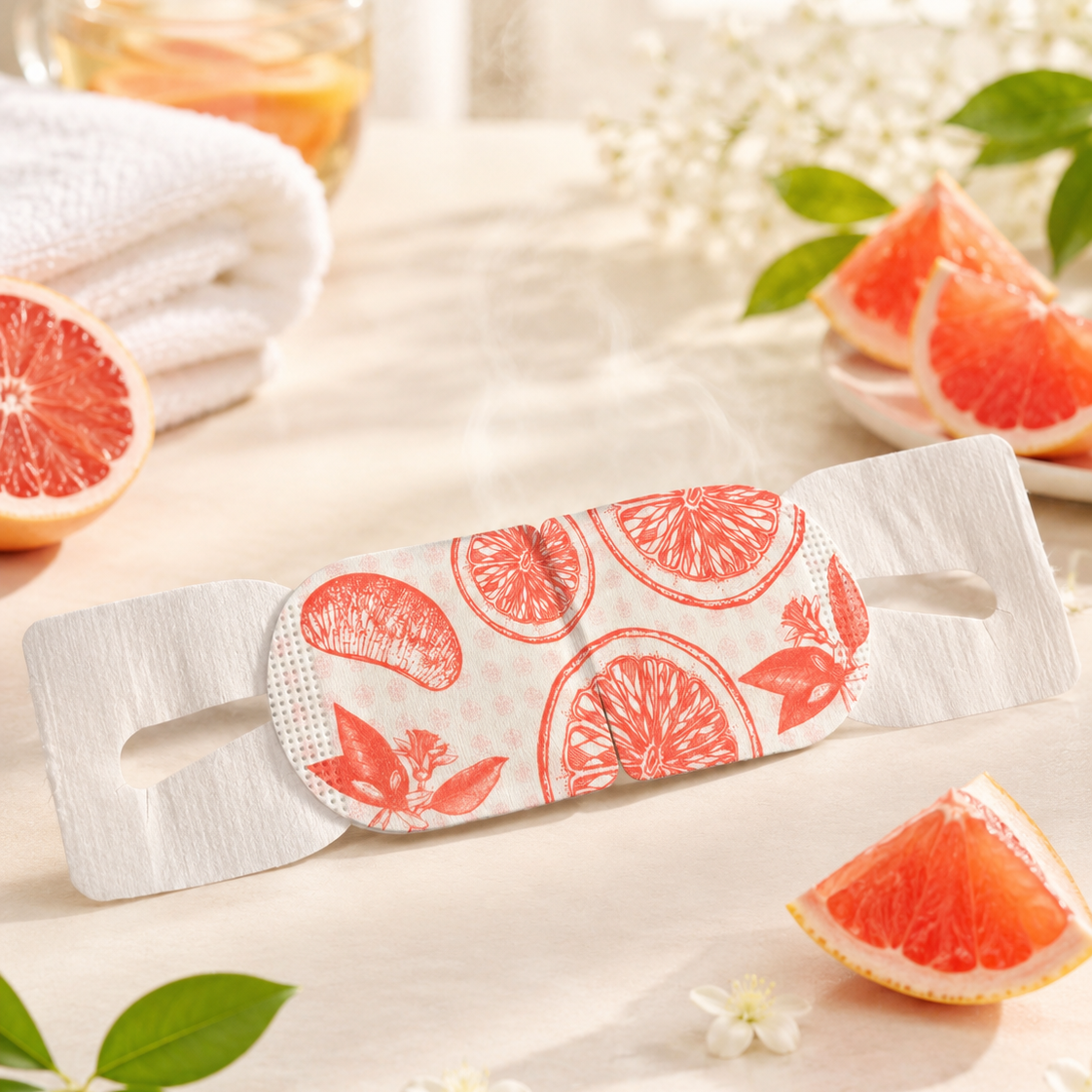 Fluffy Calm Steam Eye Mask Grapefruit - Fluffy