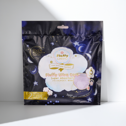 Fluffy Ultra Care Overnight Panties M-L 2 pcs